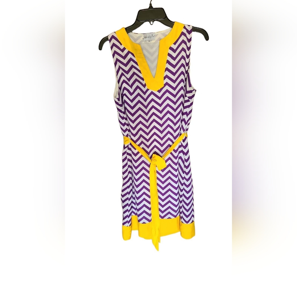 Mud Pie Chevron Dress Size Medium
